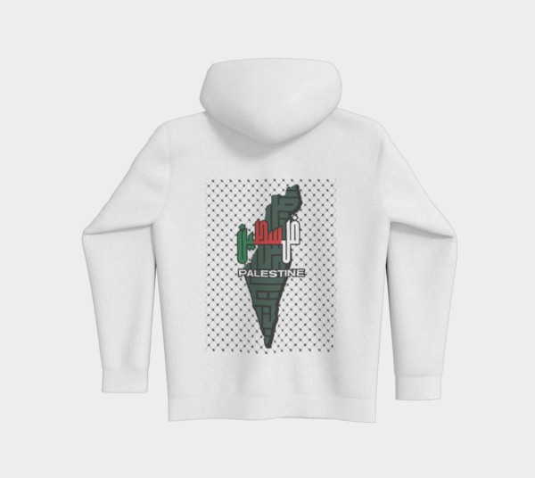 Palestine Freedom Hoodie - White - Image 2